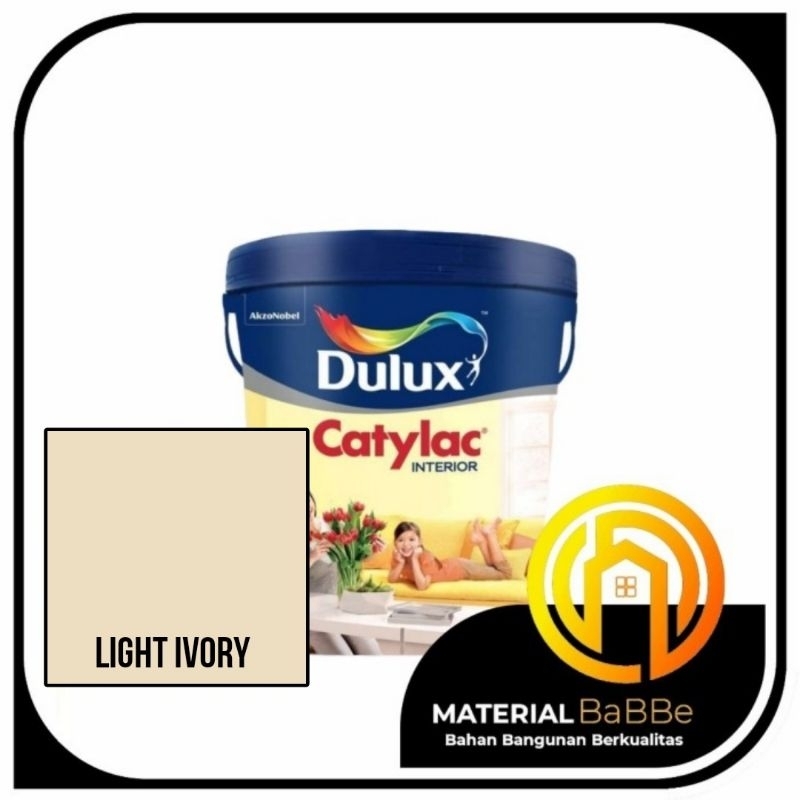 Dulux Catylac Interior Light Ivory 5 kg | Cat Dinding Dalam