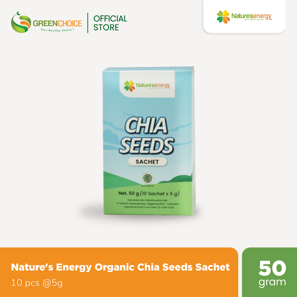 

Nature’s Energy Chia Seeds Sachet 50g ( 10 pcs @5g )
