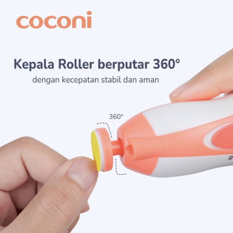 Coconi Baby Nail Trimmer Gunting Kuku Elektrik Bayi &amp; Dewasa Manicure Set
