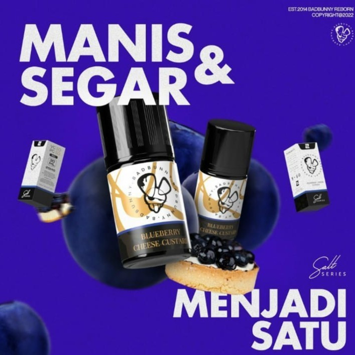 SALT BAD BUNNY BLUEBERRY VANILLA CUSTARD 25MG 30ML