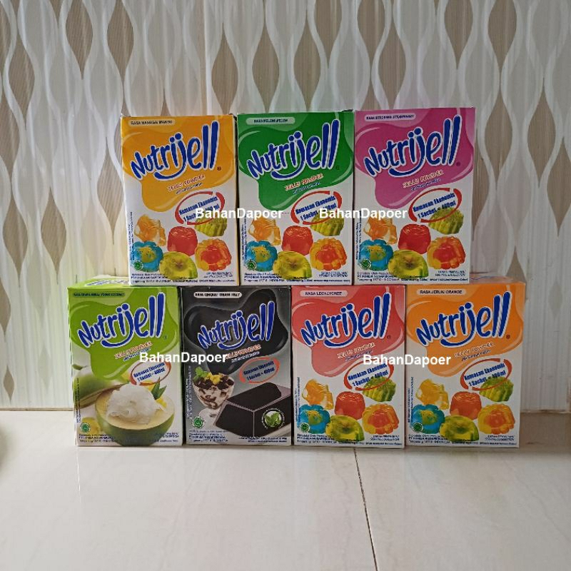 

(1 sachet) Aneka Nutrijell rasa buah dan cincau - 10 gr kemasan kecil