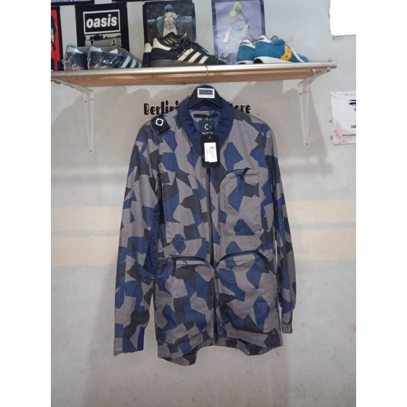 MA.Strum Overshirt CR4 Pocket Black Base Camo