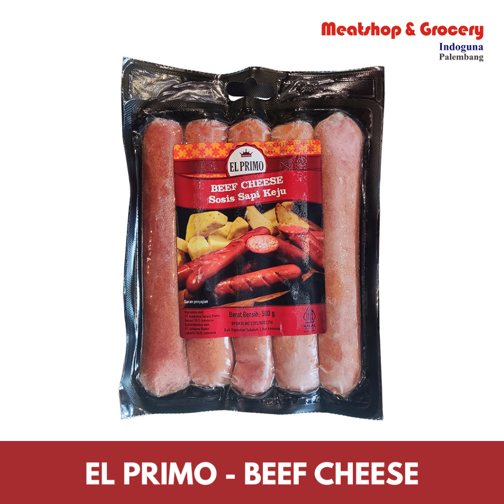 

Sosis El Primo Beef Cheese 500gr | Sosis Sapi | Meatshop Indoguna | Sosis Viral | Sosis Indomaret