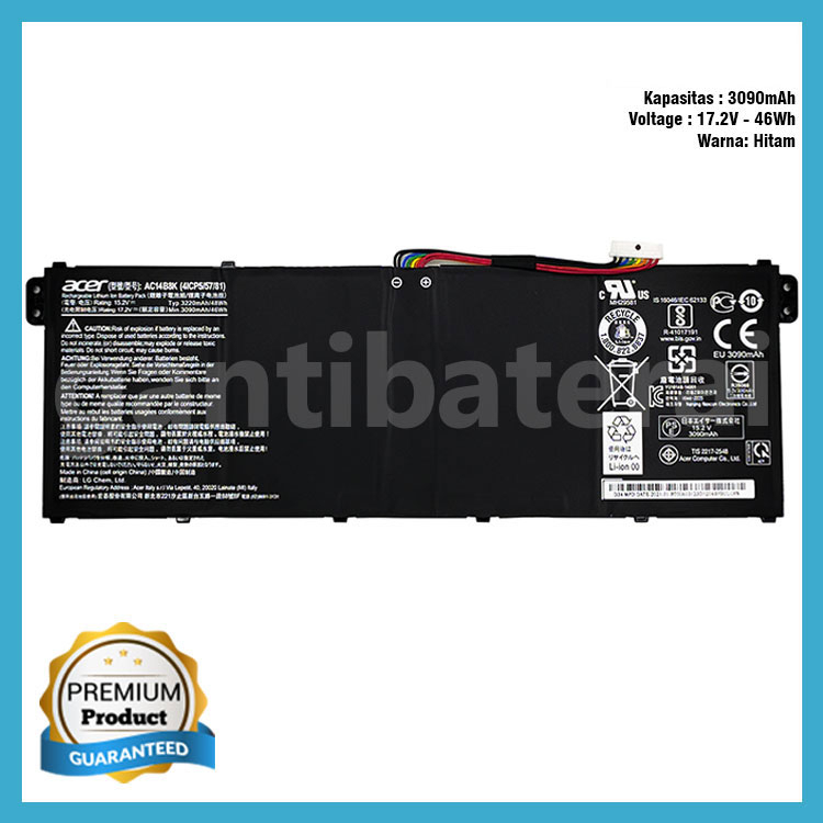 Baterai Acer Swift 3 SF314-54G SF314-55G SF314-56G AC14B8K ORIGINAL