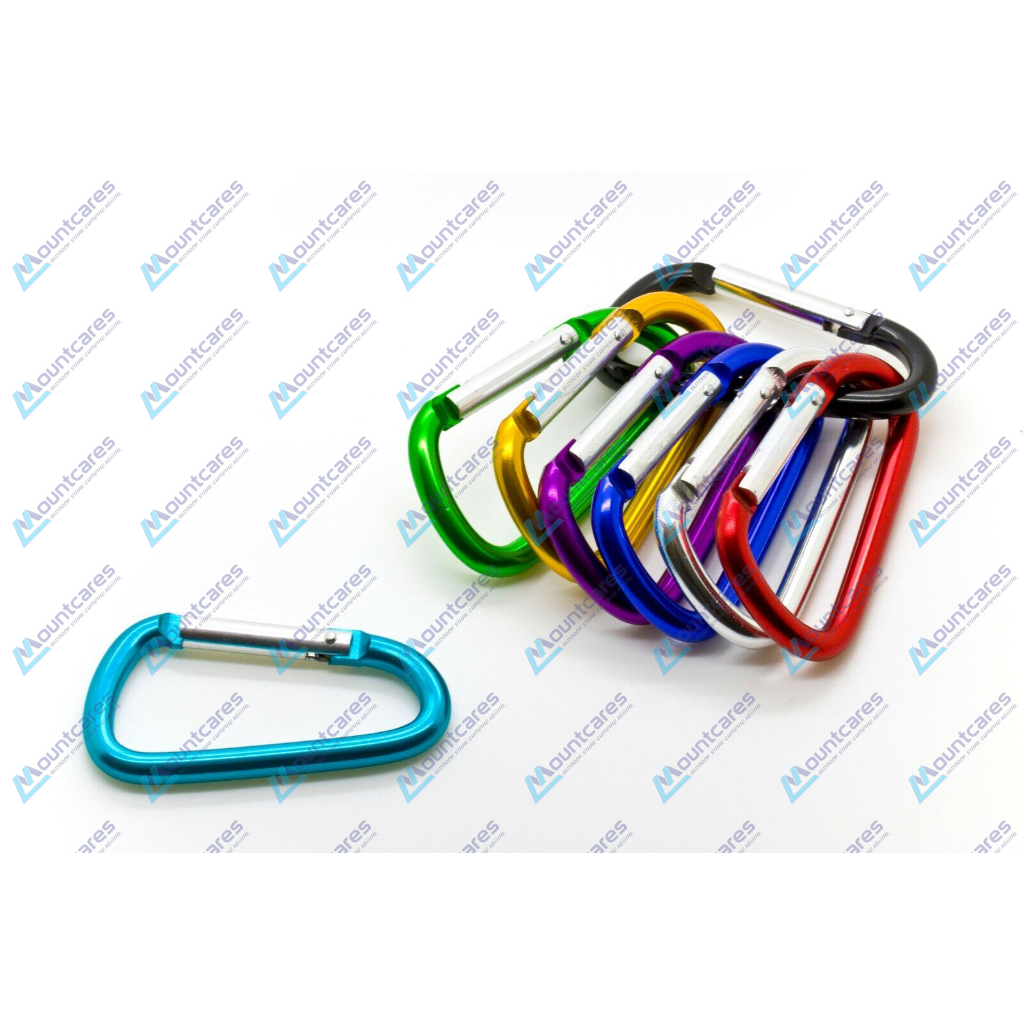 Carabiner 5D Shape Alumunium Alloy Ganci Gantungan Kunci Karabiner Mini Serbaguna