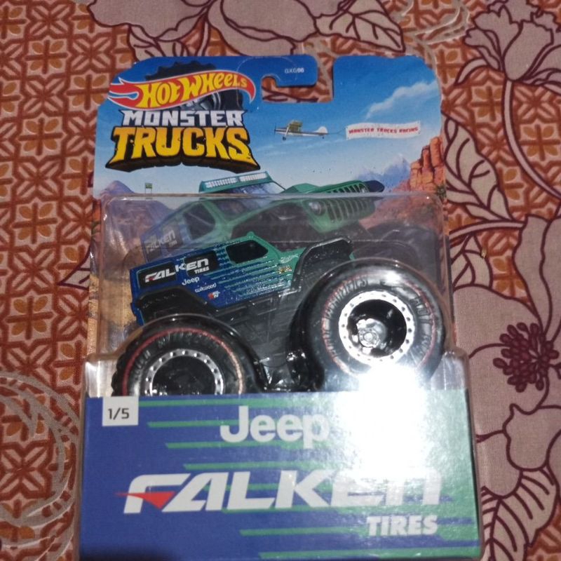 HOTWHEELS MONSTER TRUCK JEEP FALKEN