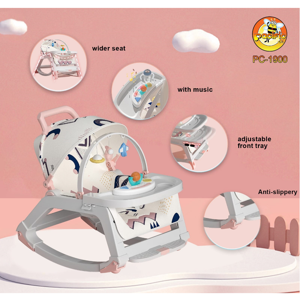 Bouncer Kursi Ayun Bayi Pacific PC 1900 Baby Multifunctional Rocking