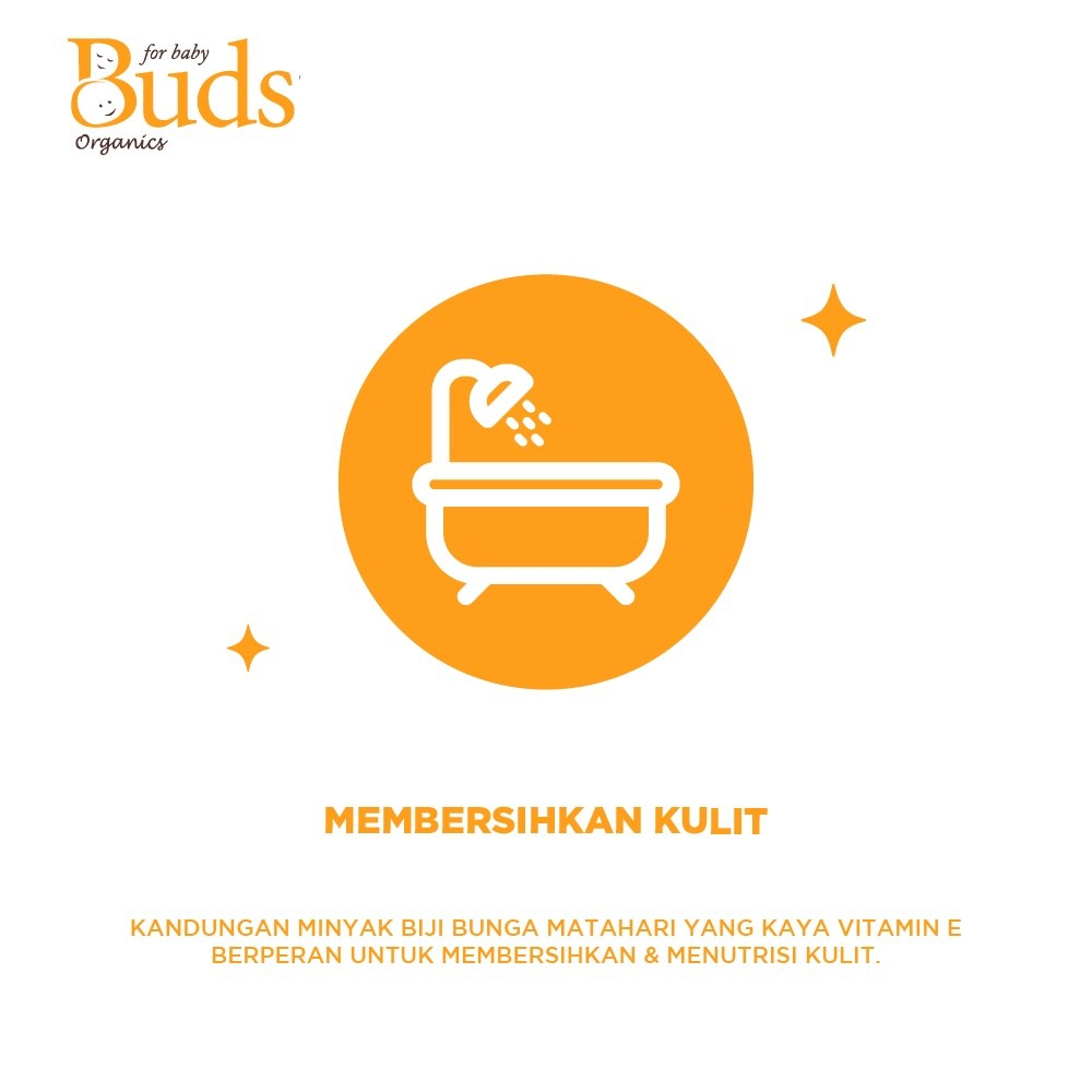 Buds infant head to toe cleanser 225ml