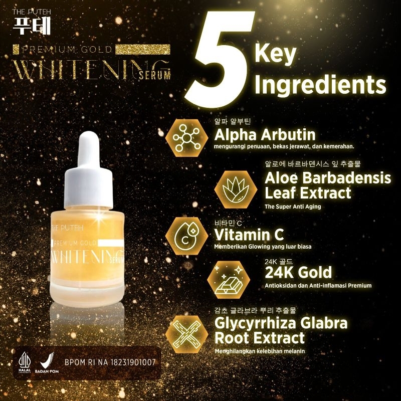 🇰🇷THE PUTEH PREMIUM GOLD WHITENING SERUM 20ML