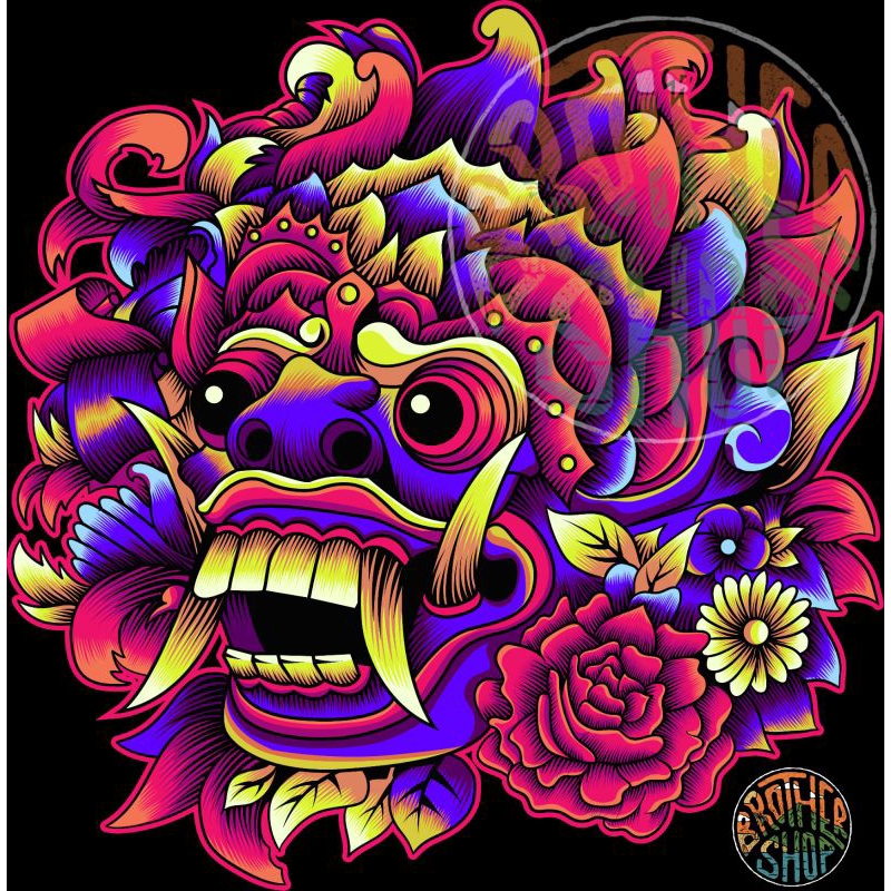 

Cetak water slide decal sticker barongsai untuk racing motor helm dll