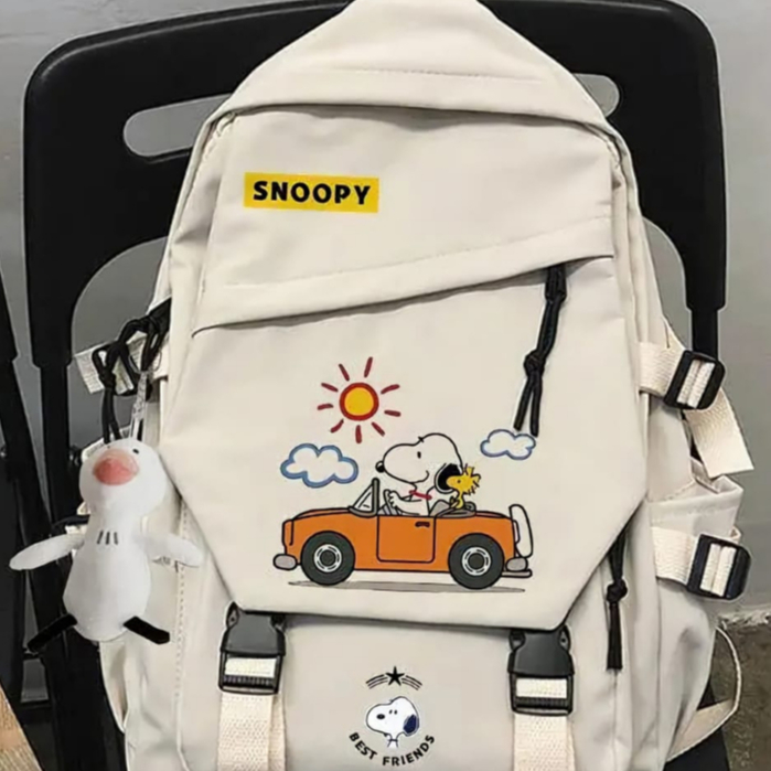 samasuka.shop - Tas Ransel  Fashion Wanita Pria Anak Remaja Motif Hewan SNOOPY Trendi dalam Satu Paket Fashion Bergaya Cute Pilihan Terbaik Tas Sekolah Anak Perempuan Cewek dan Remaja Cowok Keren Tampil Stylish Praktis Simpan Barang-barang dengan Mudah