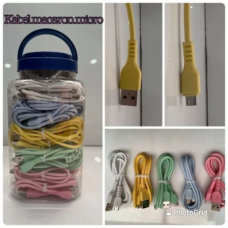 KABEL DATA BULAT MACARON ORIGINAL KN - TYPE C