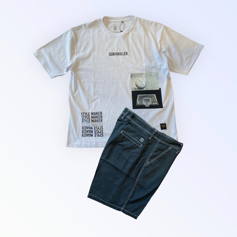 Surfakiller Celana Pendek & Kaos Oversize
