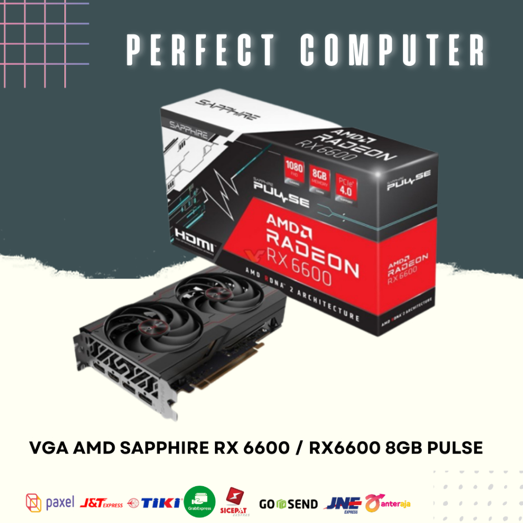 VGA AMD SAPPHIRE RX 6600 / RX6600 8GB PULSE