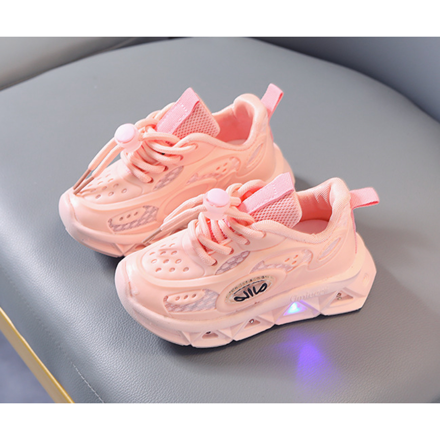 babyfit INFINTE sepatu sneakers lampu led anak cewek cowok import gs-0822r