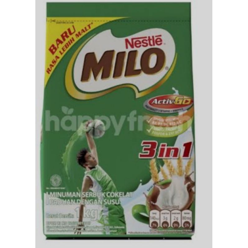 

MILO MINUMAN SERBUK COKLAT 3 IN 1 1KG