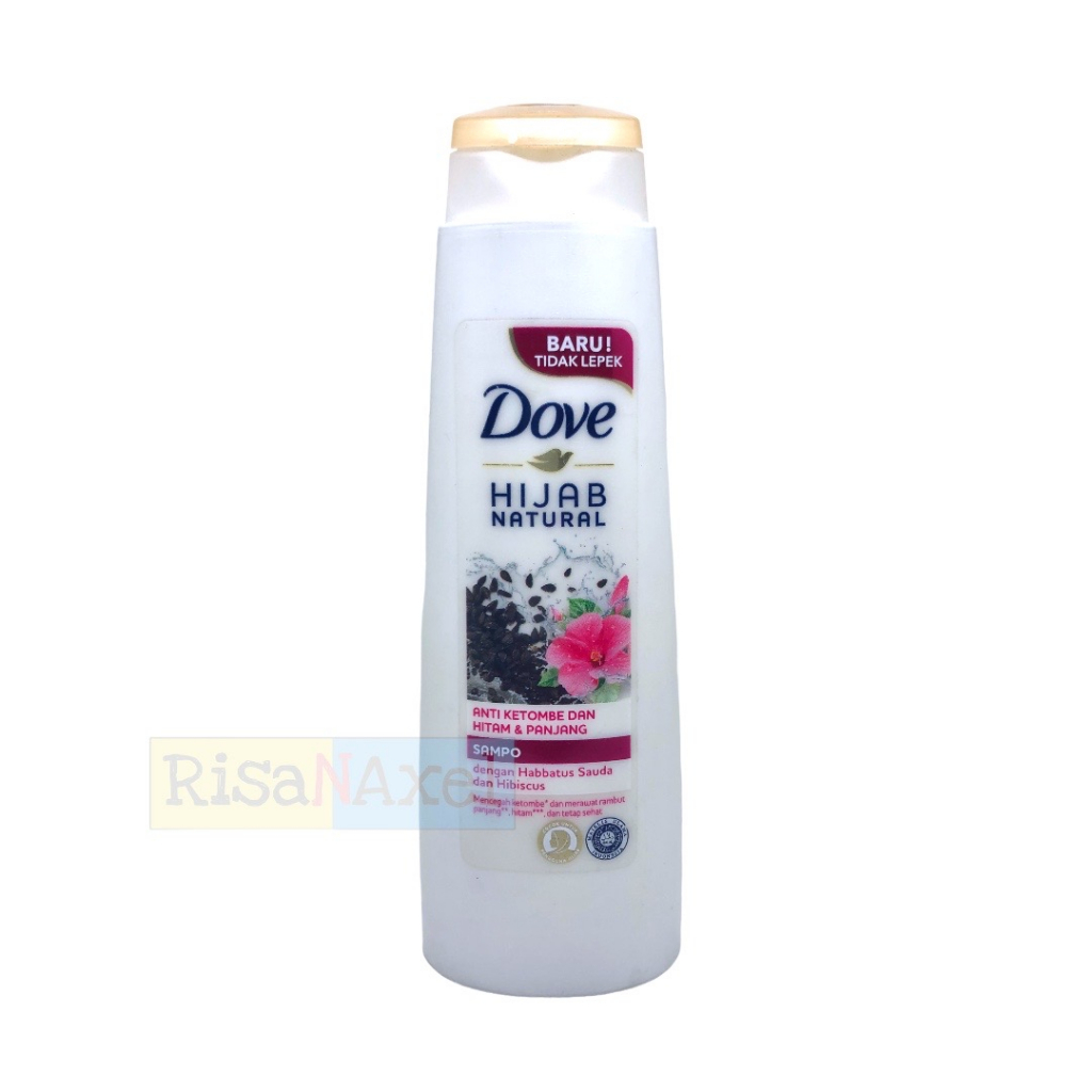 Dove Shampoo Hijab Natural Anti Ketombe Hitam panjang 135ml