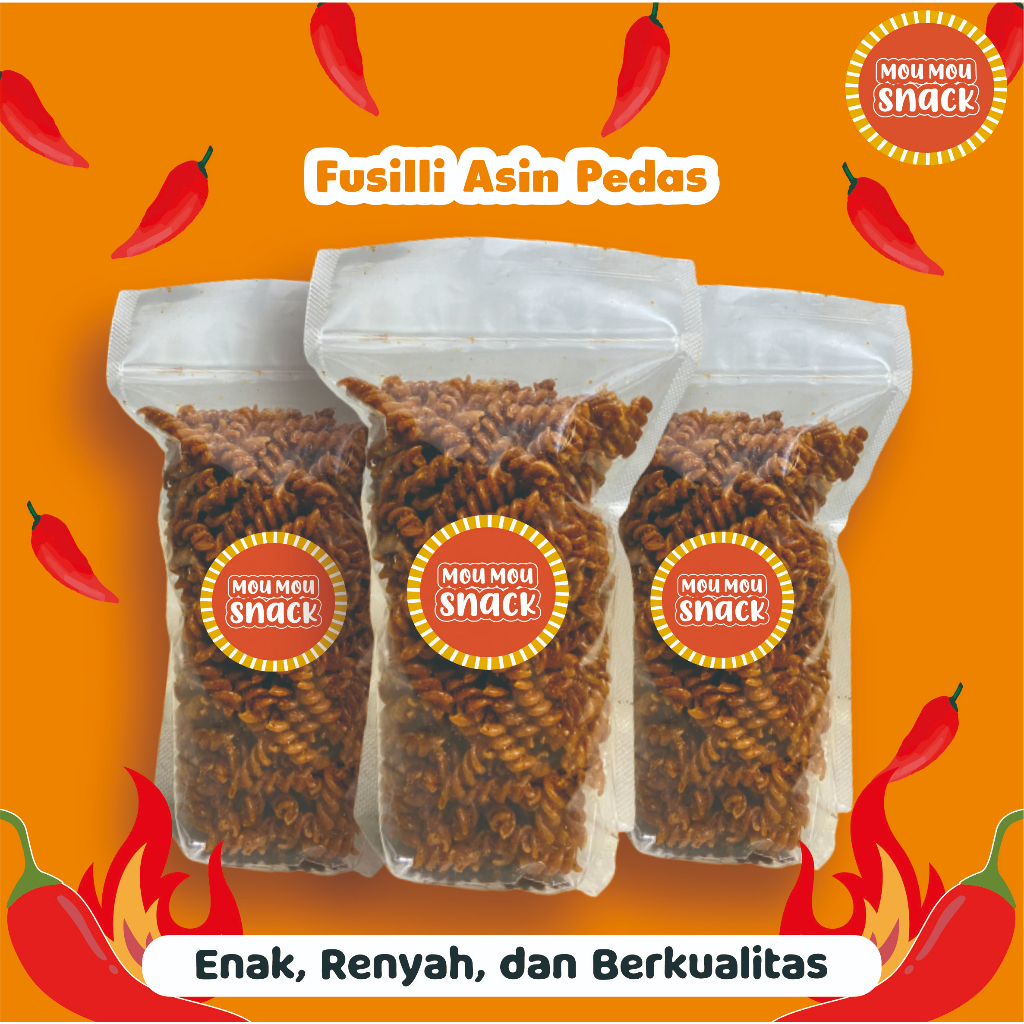 

Fusilli asin pedas 500gram