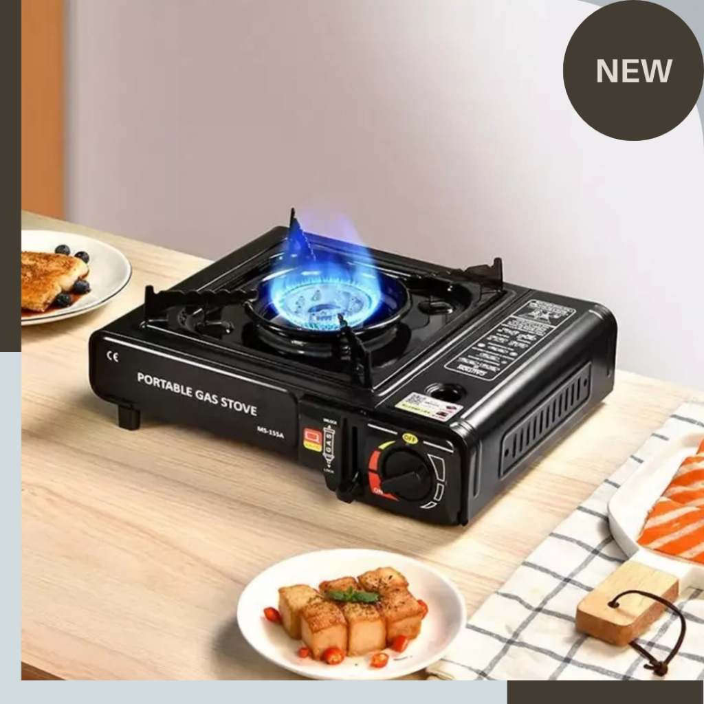 EASYLIVIN Welhome Portable Stove Kompor Gas Mini Portabel WKP-001 FREE Elpiji Connector Alat Masak S