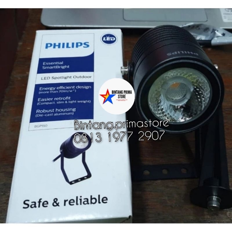 Lampu Outdoor / Lampu Sorot Essential LED Spotlight 3Watt IP65 Philips