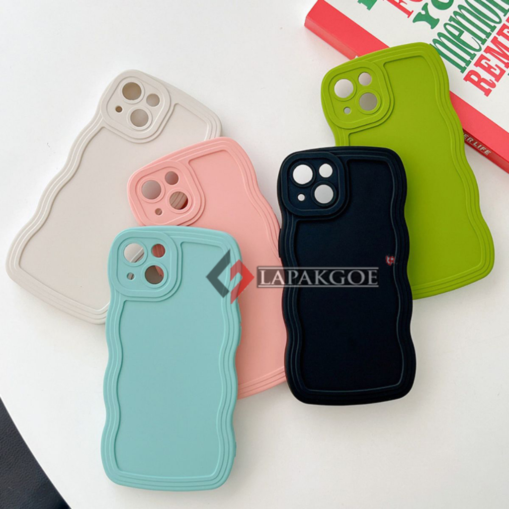 VIVO Y75 5G - Y55 5G - Y51 Case Silicone Gelombang Wave Pattern Protection Camera Premium Softcase