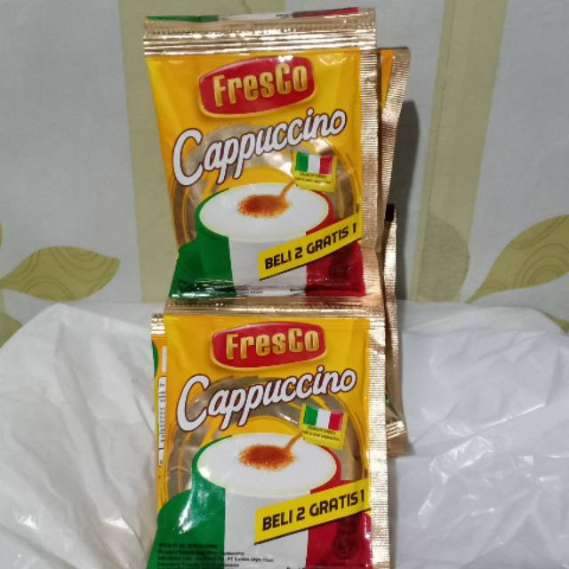 

Kopi fresco cappuccino 1 renteng ( 15x25 gram )