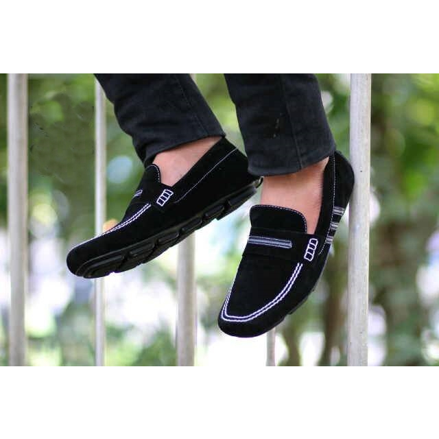 MS Shop - TERBARU Sepatu Selop Kasual Pria Uno Moccasin Slip on Casual Santai Kondangan COD