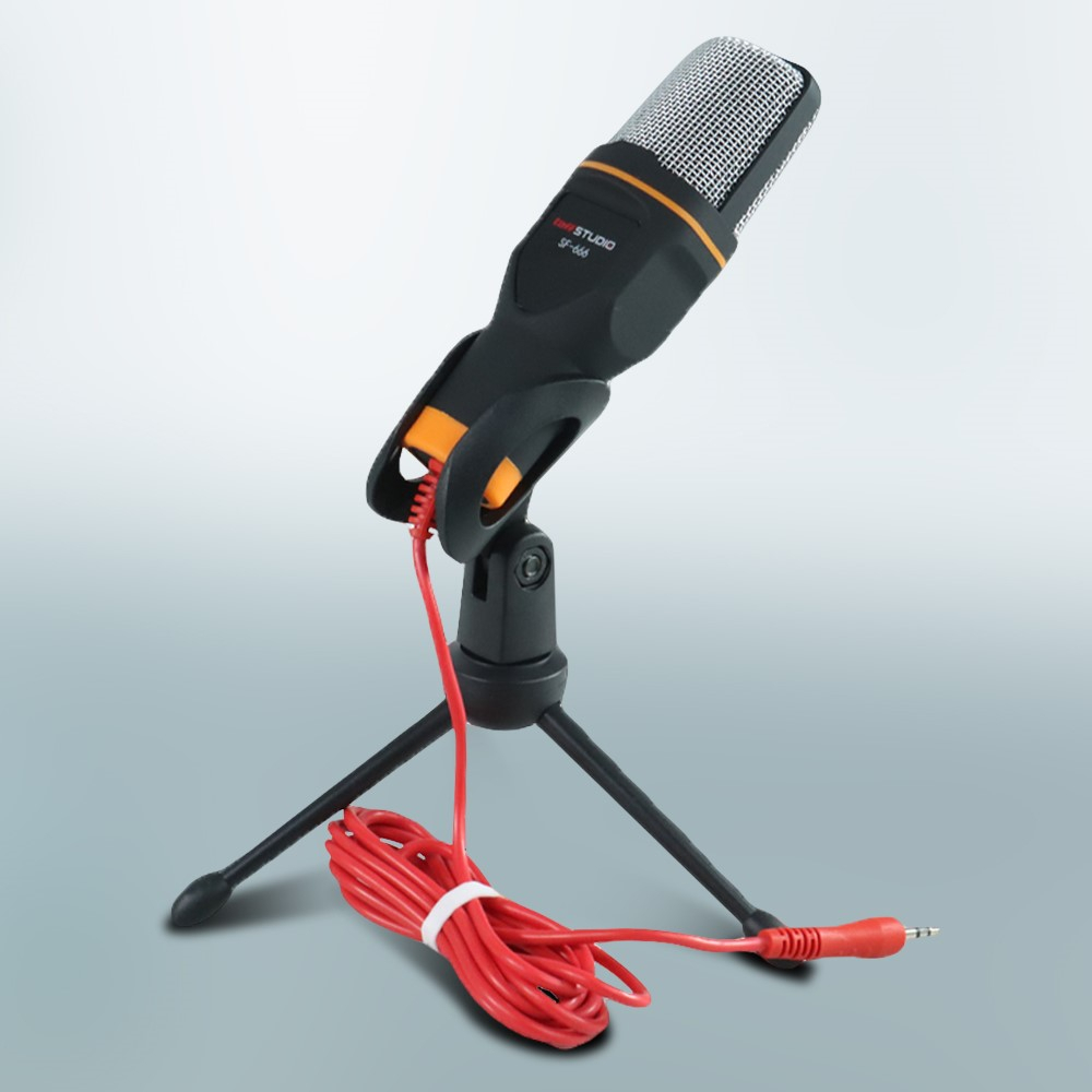 TaffSTUDIO Mikrofon Kondenser Studio dengan Stand - SF-666