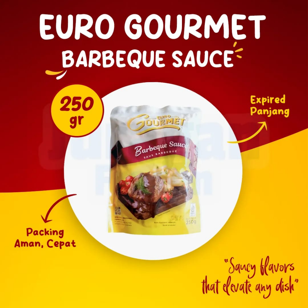 

EURO GOURMET BARBEQUE SAUCE 250 GR BBQ SAUS BARBEKIU