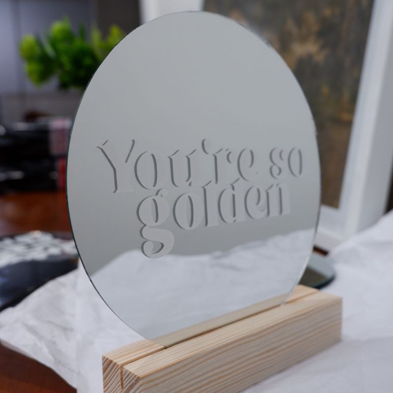 Mirror Aesthetic YOU LOOK AMAZING cermin aesthetic / CERMIN RIAS / CERMIN MAKEUP / GIFT BIRTHDAY