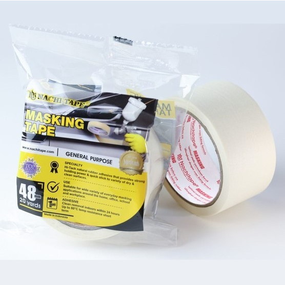 

Nachi Masking Tape / Lakban Kertas 2 inch 48 mm