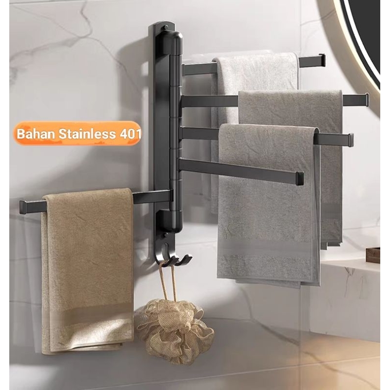 Gantungan Handuk Stainless 401 Rak Handuk Stainless Serbaguna