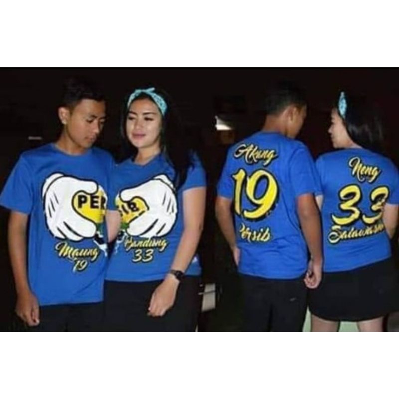 kaos persib couple distro one blue baju distro persib pasangan