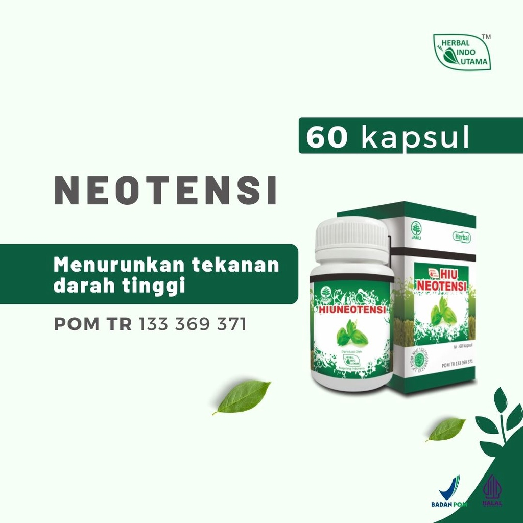 

HIU NEOTENSI Atasi Darah Tinggi Cegah Stroke Komplikasi dan Jantung