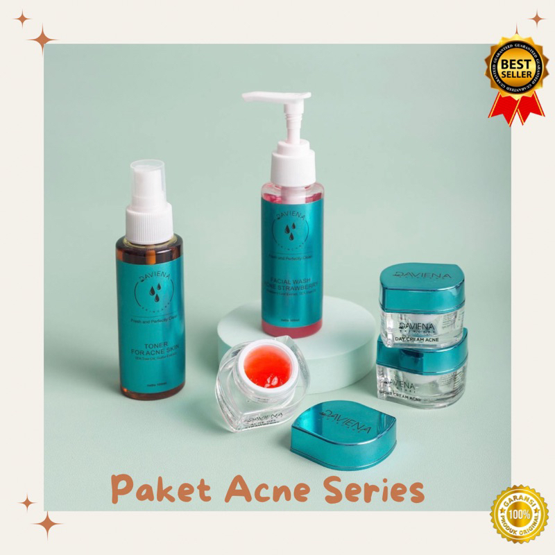 Paket Acne Daviena / Cream Acne Daviena Skincare / Paket Jerawat Daviena