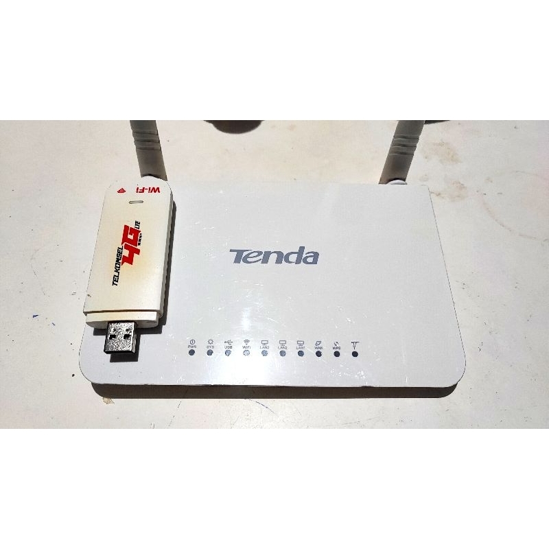 Tenda 4G630 4G/3G Wireless N300 Router Wifi USB plus Modem Fullset
