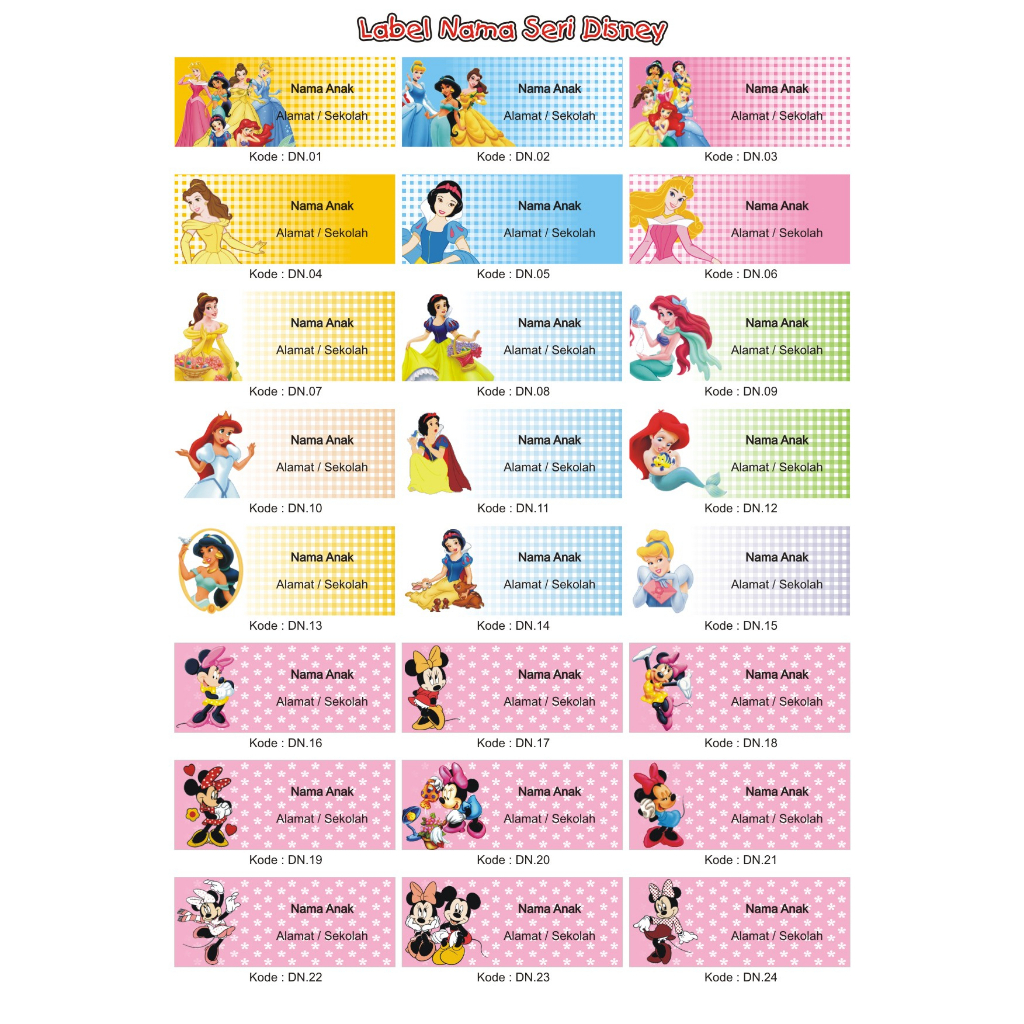 

Sticker Label Buku Sekolah