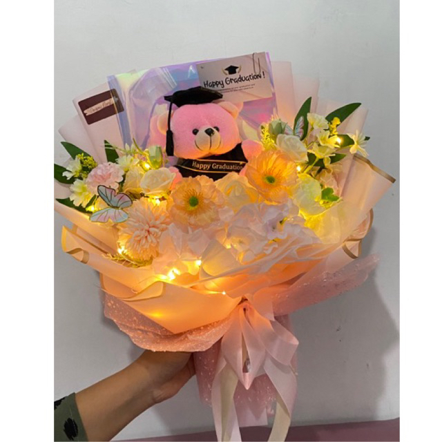 Buket boneka wisuda buket bunga wisuda bunga mawar