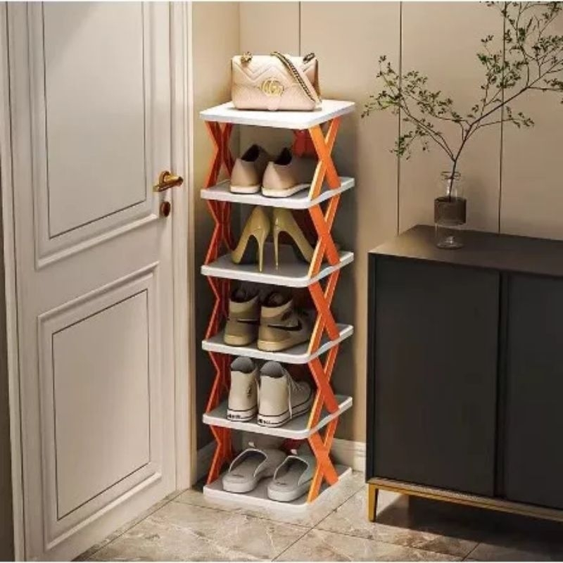 US391 Rak Sepatu 5 Susun Plastik Tempat Sepatu Rak Serbaguna By Toko Haji Usman