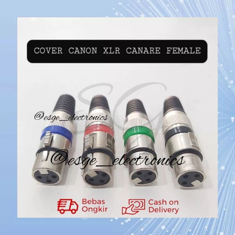 SET JACK MIC CANON JEK SOKET MIC CANON AKAI SOCKET MIC CANON JACK MICROFON CANERE BESI JEK MIK MIC J