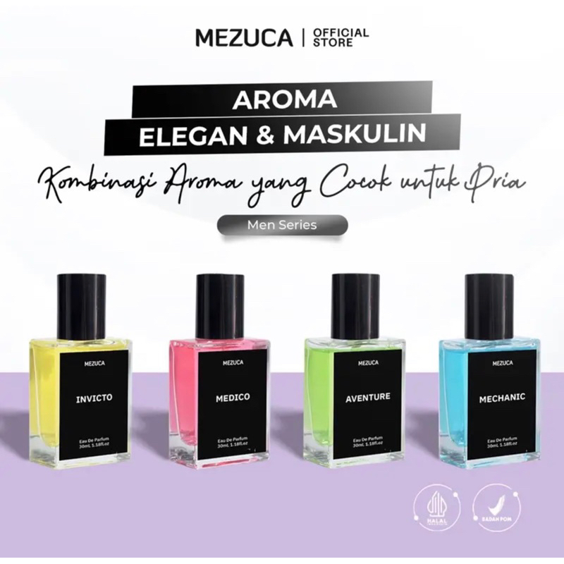 Parfum Mezuca Men Series AromA Wangi tahan Lama BPOM