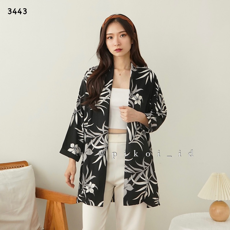 Cardigan wanita murah / cardigan pantai satin lucu / cardigan hawaii summer 2244 3443