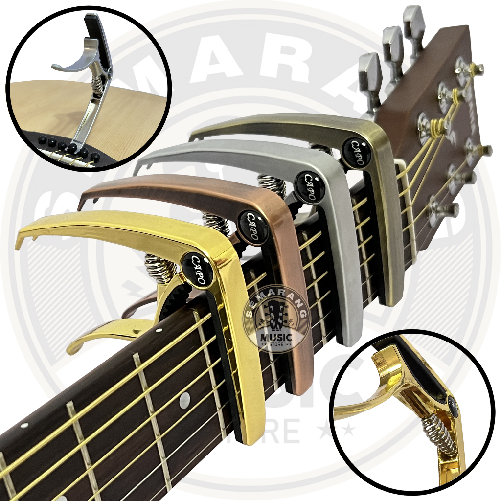 ORIGINAL!!! Guitar Capo Premium Penjepit Senar Gitar Kapo Gitar Akustik atau Elektrik Ukulele Bahan Besi Capo Gitar Akustik Elektrik