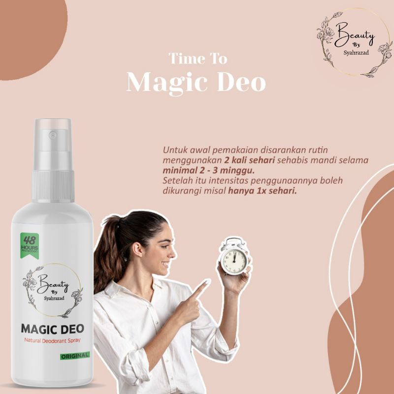 Magic Deo Deodorant tawas spray herbal alami