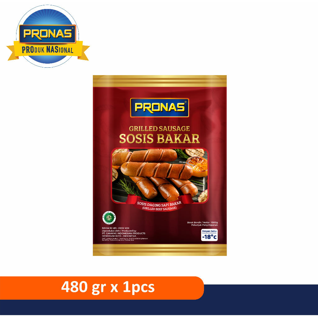 PRONAS Sosis Bakar Sapi 480 gr