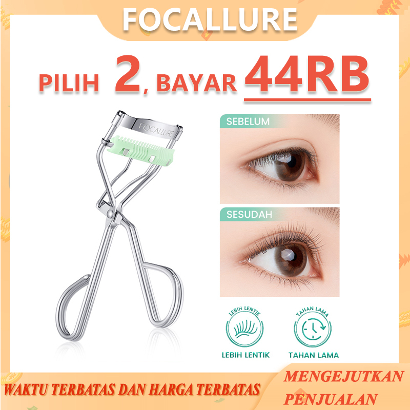 Focallure Portable Tahan Lama Penjepit Bulu Mata Warping Sisir Penjepit Bulu Mata Long Curl Efek Alami Alat Rias Mata FA-T18