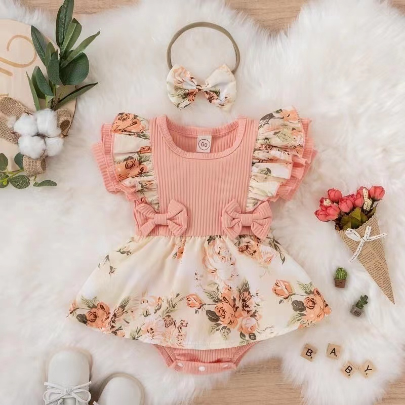 Romper Anak Perempuan / Jumpsuit Anak Perempuan ( Romper Dan Bando )