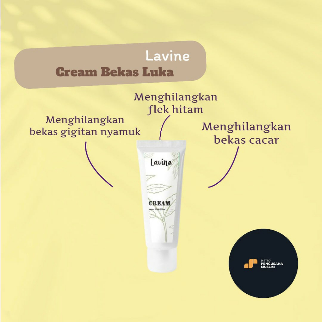 Lavine Scar Remover 100% Original Cream Penghilang Bekas Luka 30ml Berkualitas