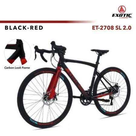 Sepeda Balap Roadbike Exotic 700c ET-2708 SL 2.0 8 Speed Road Bike RB