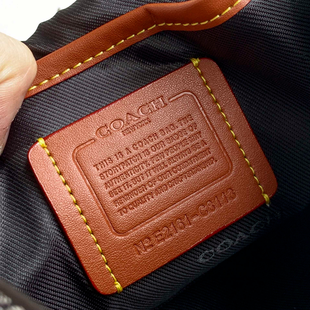 Coach 8113 Original Cowhide LEAGUE Men's Flap Change 2-in-1 Crossbody Bag Press C Canvas with Refined Cowhide Shoulder Bag Crossbody Bag Handbag Postman Bag  ycb